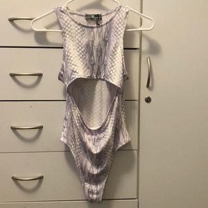 Snake print bodysuit!